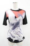 Jean Paul GAULTIER / プリントTシャツ 40 黒 H-25-04-22-001-GO-TO-KB-ZH