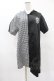 画像1: NieR Clothing / 半袖ZIPパーカー  黒×チェック H-25-04-22-044-PU-TO-KB-ZH (1)