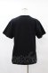 画像2: KRY CLOTHING / 英字プリントTシャツ  黒×ホログラム H-25-04-22-047-EL-TS-KB-ZH (2)
