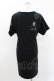 画像2: HYSTERIC GLAMOUR / COURTNEY LOVE カットソーワンピース  黒 H-25-04-22-004-PU-OP-KB-ZH (2)
