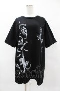 Candy Stripper / ANARCHYプリントTee  黒 H-25-04-22-054-PU-TO-KB-ZH