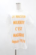 MILKBOY / MAISON TEE S 白 H-25-04-22-007-MB-TO-KB-ZH