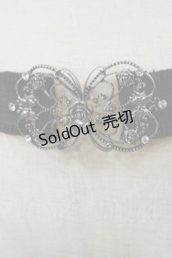 画像2: axes femme / 立体バラクラシカルゴムベルト Free ブラック H-25-04-22-1038-AX-ZA-NS-ZH