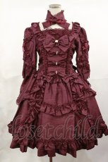 画像1: metamorphose / Eternal Queenワンピース Free ボルドー H-25-04-22-1007-ME-OP-NS-ZH (1)