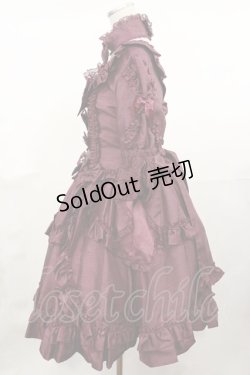 画像2: metamorphose / Eternal Queenワンピース Free ボルドー H-25-04-22-1007-ME-OP-NS-ZH