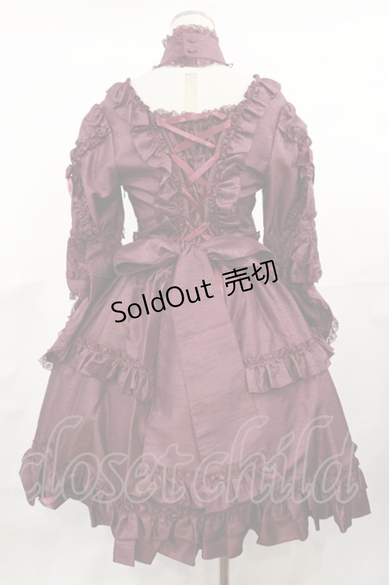 画像3: metamorphose / Eternal Queenワンピース Free ボルドー H-25-04-22-1007-ME-OP-NS-ZH (3)
