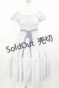 Enchantlic Enchantilly / 薔薇レース三段ティアードワンピース Free サックス H-25-04-22-1009-LO-OP-NS-ZH