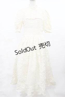 画像1: an another angelus / ヨーク切替コットンリップルロングワンピース Free IVORY H-25-04-22-1013-CA-OP-NS-ZH