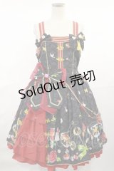 metamorphose / おもひでのあめ細工サイドフリルジャンパースカート Free ブラック H-25-04-22-1002-ME-OP-NS-ZH