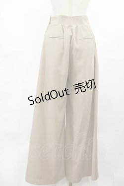 画像2: an another angelus / ハイウエストワイドパンツ Free BEIGE H-25-04-22-1018-CA-PA-NS-ZH