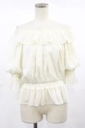 F&A / シアーオフショルフリルプルオーバーブラウス Free IVORY H-25-04-22-1022-LO-BL-NS-ZH