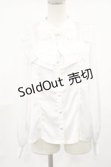 axes femme kawaii / ヴィンテージサテンブラウス M オフ H-25-04-22-1024-AX-BL-NS-ZH