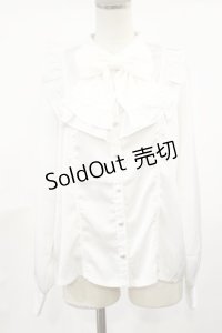 axes femme kawaii / ヴィンテージサテンブラウス M オフ H-25-04-22-1024-AX-BL-NS-ZH