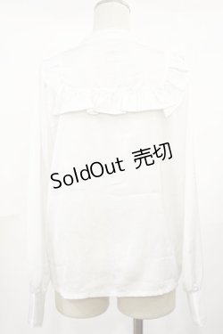 画像2: axes femme kawaii / ヴィンテージサテンブラウス M オフ H-25-04-22-1024-AX-BL-NS-ZH