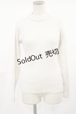 画像1: an another angelus / パールネックレス風リブニットプルオーバー Free IVORY H-25-04-22-1025-CA-TO-NS-ZH