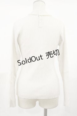 画像2: an another angelus / パールネックレス風リブニットプルオーバー Free IVORY H-25-04-22-1025-CA-TO-NS-ZH