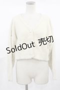 F&A / クリアローズ釦フェザーニットカーディガン Free IVORY H-25-04-22-1027-LO-TO-NS-ZH