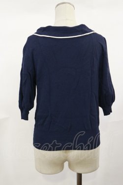 画像2: an another angelus / 2WAYボウタイニットプルオーバー Free NAVY H-25-04-22-1028-CA-TO-NS-ZH