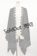 axes femme / UVイレヘムポンチョ Free ブラック H-25-04-22-1031-AX-TO-NS-ZH