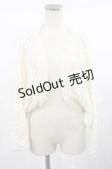 axes femme / ドルマンスリーブボレロ M オフ H-25-04-22-1032-AX-TO-NS-ZH