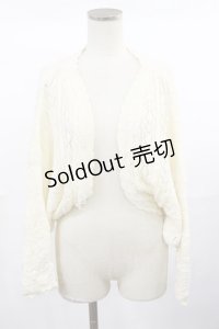 axes femme / ドルマンスリーブボレロ M オフ H-25-04-22-1032-AX-TO-NS-ZH