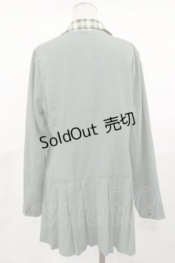 画像2: axes femme POETIQUE / ポイントチェックダブル釦ジャケット M ミント H-25-04-22-1033-AX-JA-NS-ZH