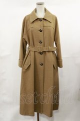 F&A / べっ甲釦ステンカラーオーバーコート Free BEIGE H-25-04-22-1037-LO-CO-NS-C059