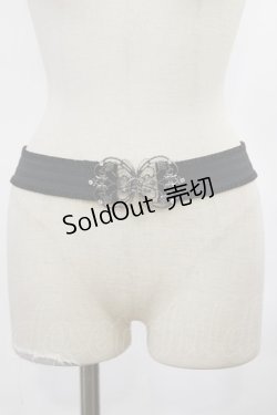 画像1: axes femme / 立体バラクラシカルゴムベルト Free ブラック H-25-04-22-1038-AX-ZA-NS-ZH