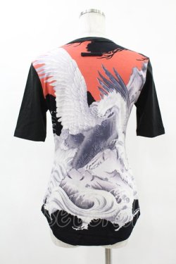 画像2: Jean Paul GAULTIER / プリントTシャツ 40 黒 H-25-04-22-001-GO-TO-KB-ZH