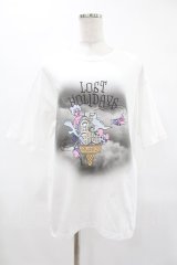 MILKBOY / LOST HOLIDAYS TEE  ホワイト H-25-04-22-008-MB-TO-KB-ZH