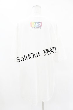 画像2: LAND by MILKBOY / LAND BEAR SPACE RAINBOW TEE 2XL ホワイト H-25-04-22-010-MB-TO-KB-ZH