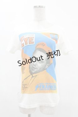 画像1: HYSTERIC GLAMOUR / EYEプリントTシャツ  白 H-25-04-22-011-PU-TO-KB-ZH