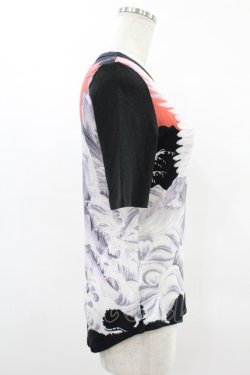 画像3: Jean Paul GAULTIER / プリントTシャツ 40 黒 H-25-04-22-001-GO-TO-KB-ZH
