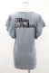 画像2: HYSTERIC GLAMOUR / フォトプリントギャザースリーブカットソー  ブルー H-25-04-22-014-PU-TO-KB-ZH (2)