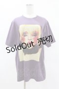 HYSTERIC GLAMOUR / COURTNEY LOVE Tシャツ XL パープル H-25-04-22-019-PU-TO-KB-ZH