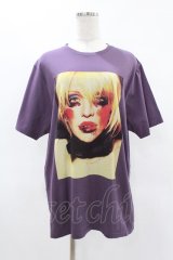 HYSTERIC GLAMOUR / COURTNEY LOVE Tシャツ XL パープル H-25-04-22-019-PU-TO-KB-ZH