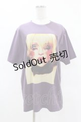 HYSTERIC GLAMOUR / COURTNEY LOVE Tシャツ XL パープル H-25-04-22-019-PU-TO-KB-ZH