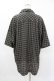 画像2: MiDiom / Check Open Collar Shirt  ブラック H-25-04-22-020-PU-BL-KB-ZH (2)