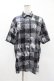 画像1: NieR Clothing / 総柄半袖シャツ  グレー H-25-04-22-021-PU-BL-KB-ZH (1)