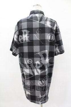 画像2: NieR Clothing / 総柄半袖シャツ  グレー H-25-04-22-021-PU-BL-KB-ZH