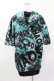 画像2: NieR Clothing / 総柄半袖プルパーカー  黒×緑 H-25-04-22-024-PU-TO-KB-ZH (2)
