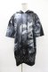 画像1: NieR Clothing / 総柄半袖プルパーカー  グレー H-25-04-22-027-PU-TO-KB-ZH (1)