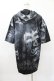画像2: NieR Clothing / 総柄半袖プルパーカー  グレー H-25-04-22-027-PU-TO-KB-ZH (2)