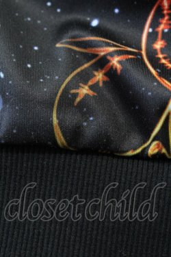 画像3: NieR Clothing / 総柄半袖ZIPパーカー  黒 H-25-04-22-040-PU-TO-KB-ZH
