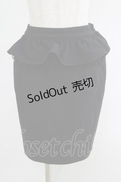 画像1: EATME / ペプラムタイトスカート F ブラック H-25-04-23-029-LO-SK-YZ-ZH