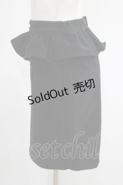 画像2: EATME / ペプラムタイトスカート F ブラック H-25-04-23-029-LO-SK-YZ-ZH