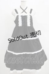BABY,THE STARS SHINE BRIGHT / からみ3段ティアードジャンパースカート Free ブラック H-25-04-23-004-BA-OP-NS-ZH