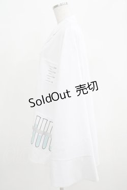 画像2: IRO+IRO / 化学モチーフサイエンティストシャツ M 白 H-25-04-23-030-LO-BL-NS-ZH
