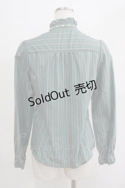 画像3: axes femme / ストライプブラウス M グリーン H-25-04-23-031-AX-BL-NS-ZH