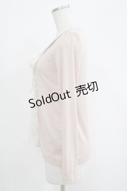 画像2: axes femme / シフォンリボントップス M ピンク H-25-04-23-040-AX-TO-NS-ZH